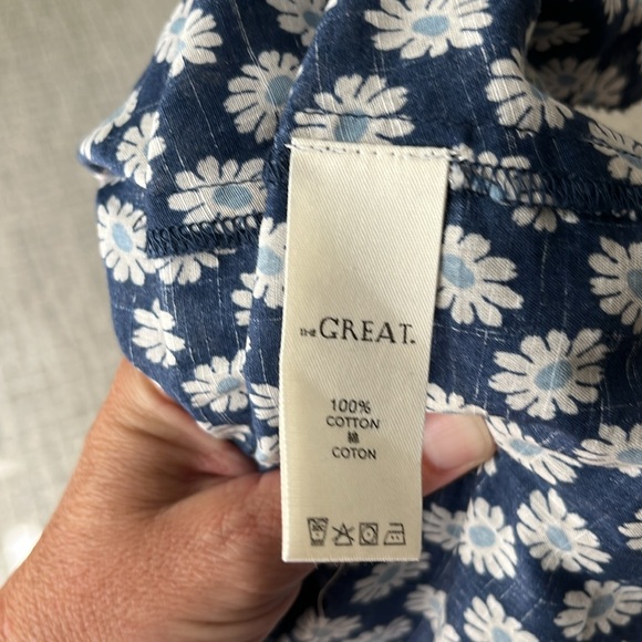 NWT The Great. Curtsy skirt in mini evening daisy, size 3(large) - Picture 9 of 9